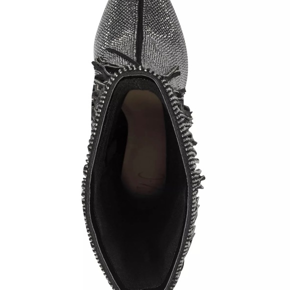 INC Womens Black Slip Resitant Fringed Ishani Pointed Toe Block Heel Boots 6.5 M - Picture 8 of 10